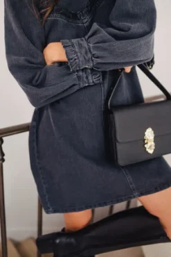 ROBE CANDICE DENIM NOIR