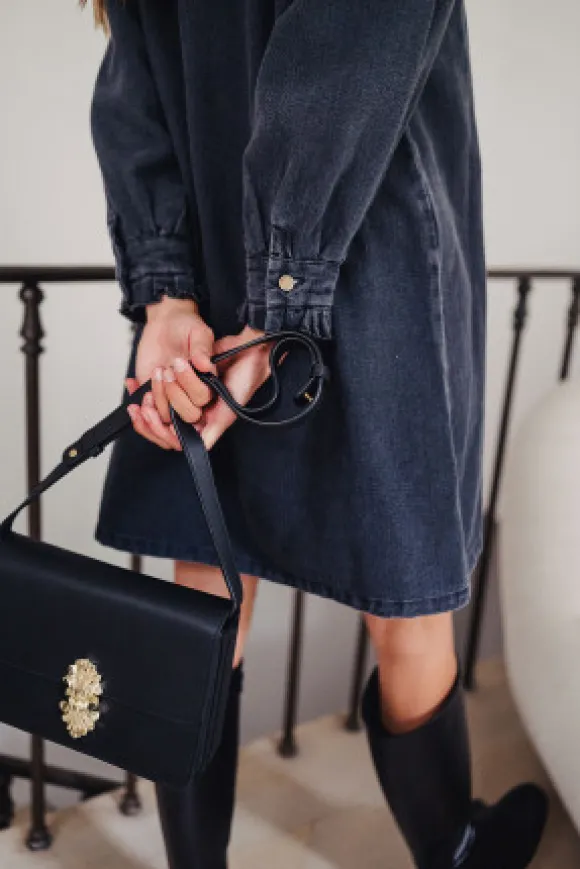 ROBE CANDICE DENIM NOIR