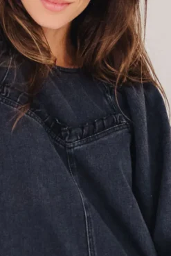 ROBE CANDICE DENIM NOIR