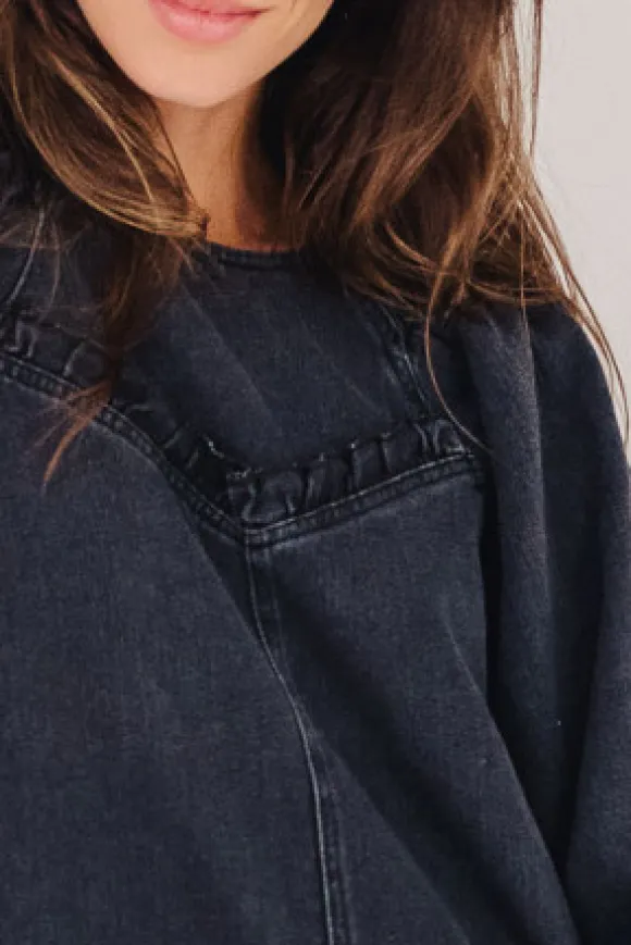 ROBE CANDICE DENIM NOIR