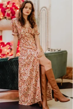 ROBE ELANIA BOUQUET ROSÉ