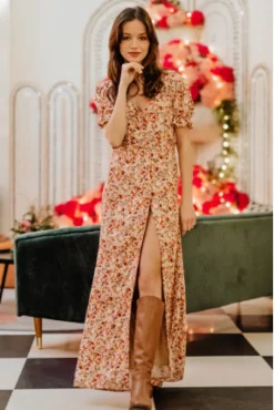 ROBE ELANIA BOUQUET ROSÉ