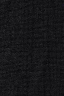 ROBE FANNY NOIR COTON