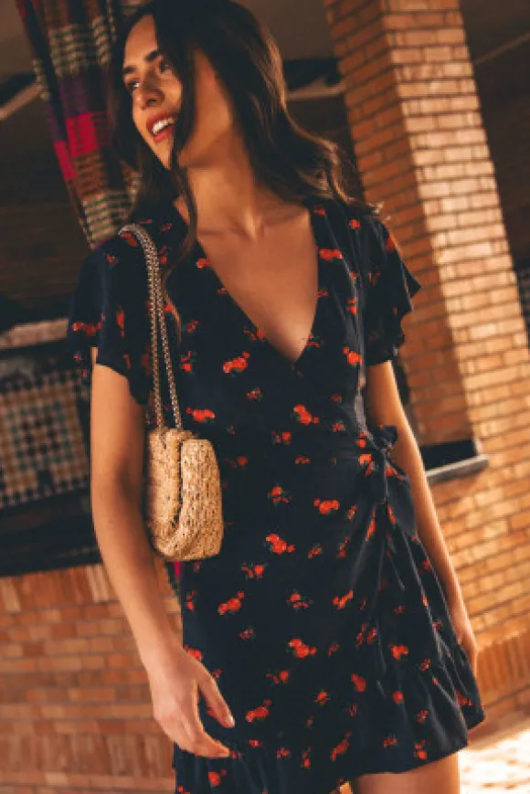 ROBE FLORIE BOUQUET ROUGE