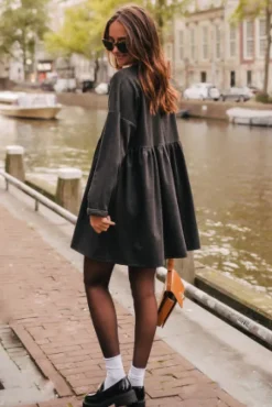 ROBE JANETTE GRIS CHINÉ