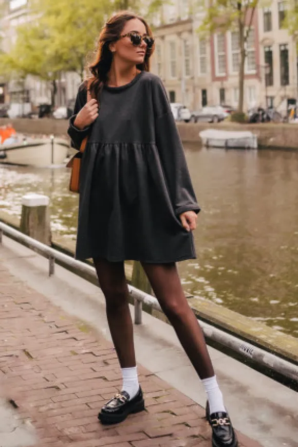 ROBE JANETTE GRIS CHINÉ