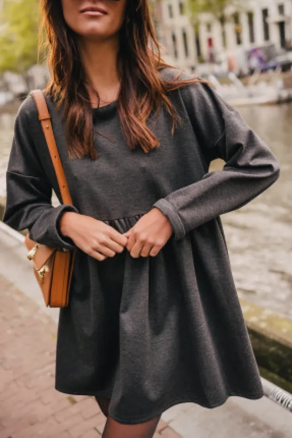 ROBE JANETTE GRIS CHINÉ