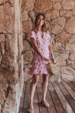 ROBE JOSÉPHINE BOUTON ROSÉ