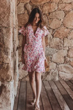ROBE JOSÉPHINE BOUTON ROSÉ