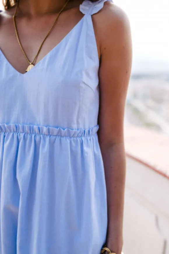 ROBE LIAM CHAMBRAY BLEU