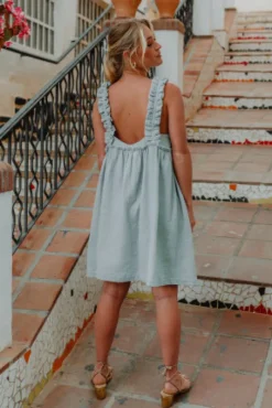 ROBE LIAM MENTHE BRODÉ