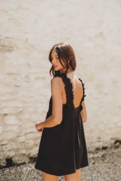 ROBE LIAM NOIR COTON