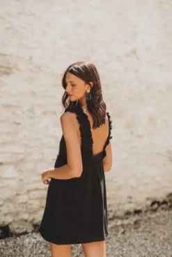 ROBE LIAM NOIR COTON