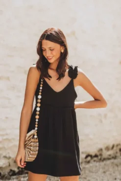 ROBE LIAM NOIR COTON