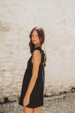 ROBE LIAM NOIR COTON