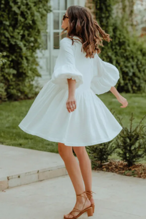 ROBE ÉLISÉ BLANC COTON
