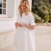ROBE LISA BLANC COTON
