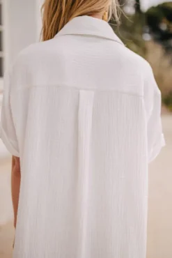 ROBE LISA BLANC COTON