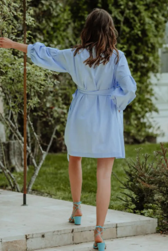 ROBE LOÉ CHAMBRAY BLEU