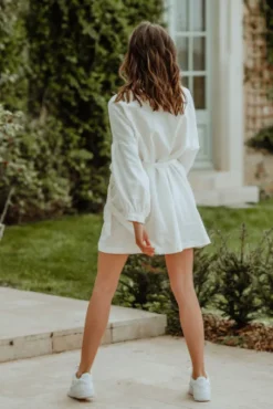 ROBE LOÉ LIN BLANC