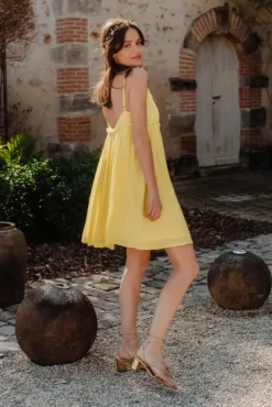 ROBE LÉOLINE JAUNE