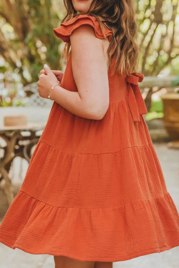 ROBE LOUANA ARGILE COTON