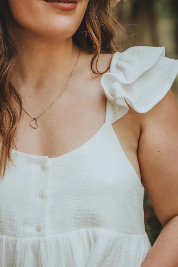ROBE LOUANA BLANC COTON