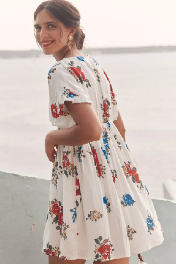 ROBE MANELLE FLORES