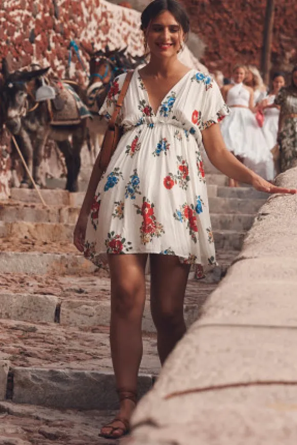 ROBE MANELLE FLORES