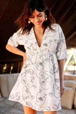 ROBE MARGAUX IMPRIMÉ LINE
