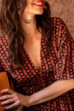 ROBE MARGAUX IMPRIMÉ LOTUS