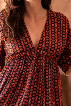 ROBE MARGAUX IMPRIMÉ LOTUS