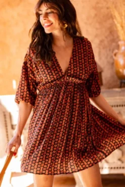 ROBE MARGAUX IMPRIMÉ LOTUS