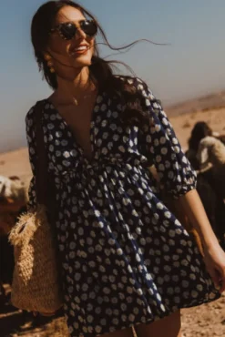 ROBE MARGAUX MARGUERITE BLEU