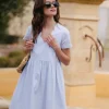 ROBE MARTHA BLEU CIEL