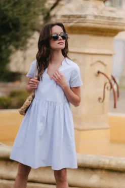 ROBE MARTHA BLEU CIEL