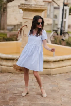 ROBE MARTHA BLEU CIEL