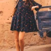 ROBE MATHILDA BOUQUET ROUGE