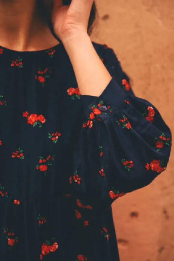 ROBE MATHILDA BOUQUET ROUGE