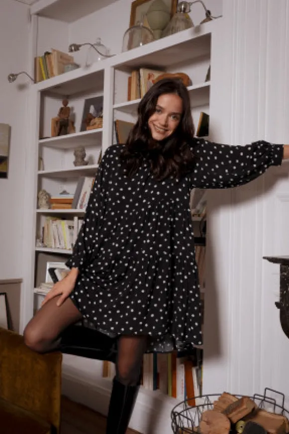 ROBE MATHILDA DOTY NOIR