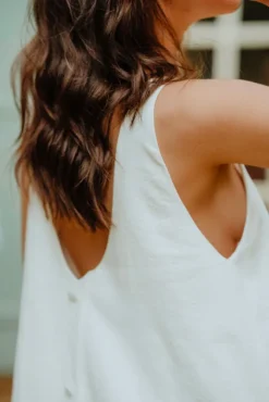 ROBE NOÉLIE LIN BLANC