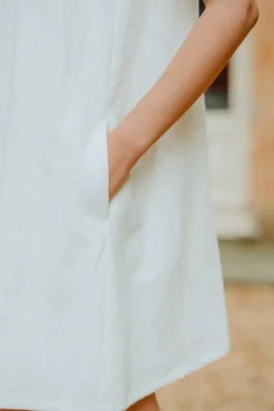 ROBE NOÉLIE LIN BLANC