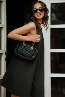 ROBE NOÉLIE LIN NOIR