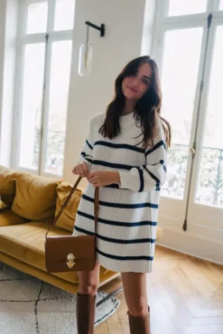 ROBE OCÉANE ÉCRU
