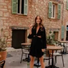 ROBE ORIA LIN VISCOSE NOIR