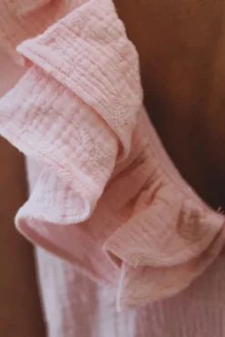 ROBE PERLA ROSE BRODÉ