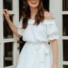 ROBE PETRA BLANC COTON