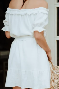 ROBE PETRA BLANC COTON