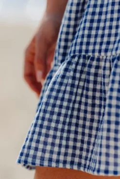 ROBE PETRA VICHY BLEU