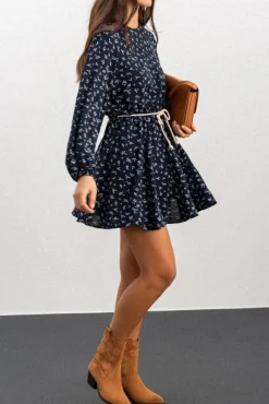 ROBE RADIA IMPRIMÉ PENTO MARINE